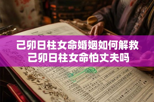 己卯日柱女命婚姻如何解救 己卯日柱女命怕丈夫吗