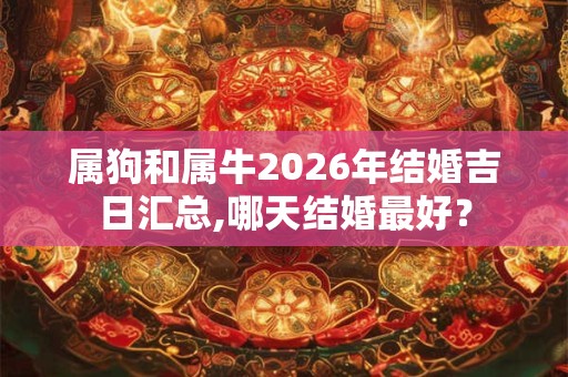 属狗和属牛2026年结婚吉日汇总,哪天结婚最好？