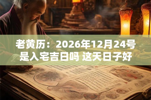老黄历:2026年12月24号是入宅吉日吗 这天日子好吗 老黄历:2026年12月24号是入宅吉日吗 这天日子好吗