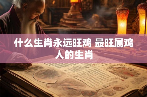 什么生肖永远旺鸡 最旺属鸡人的生肖