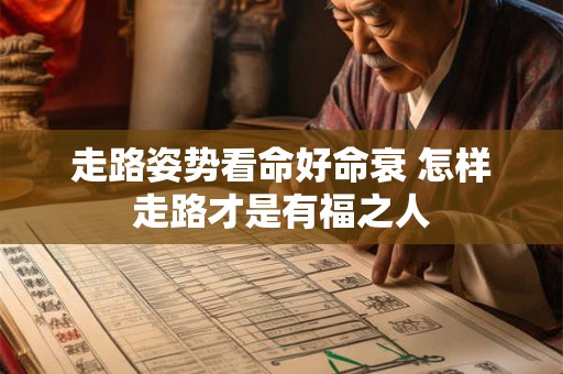 走路姿势看命好命衰 怎样走路才是有福之人