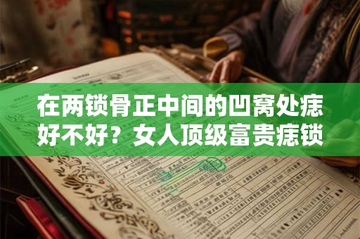 在两锁骨正中间的凹窝处痣好不好？女人顶级富贵痣锁骨痣