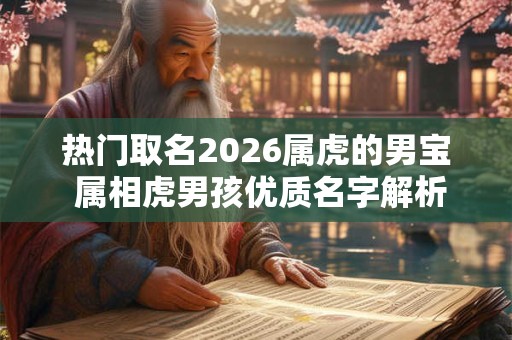 热门取名2026属虎的男宝 属相虎男孩优质名字解析