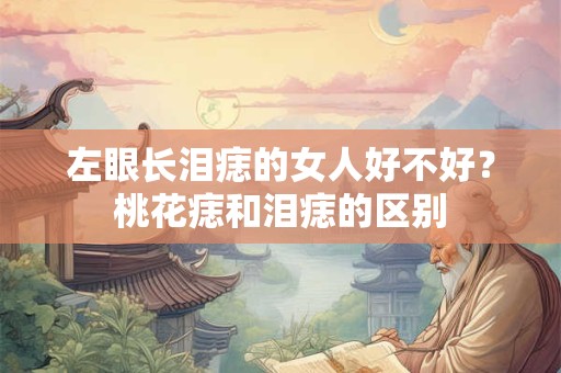 左眼长泪痣的女人好不好？桃花痣和泪痣的区别