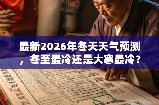最新2026年冬天天气预测，冬至最冷还是大寒最冷？