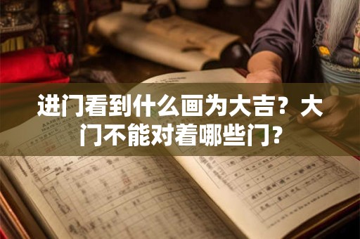 进门看到什么画为大吉？大门不能对着哪些门？