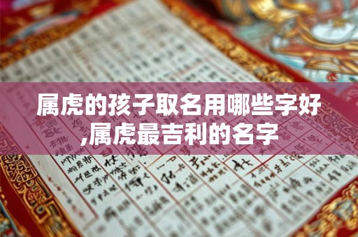 属虎的孩子取名用哪些字好,属虎最吉利的名字