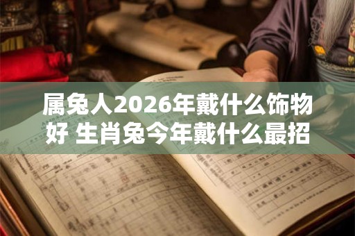 属兔人2026年戴什么饰物好 生肖兔今年戴什么最招财