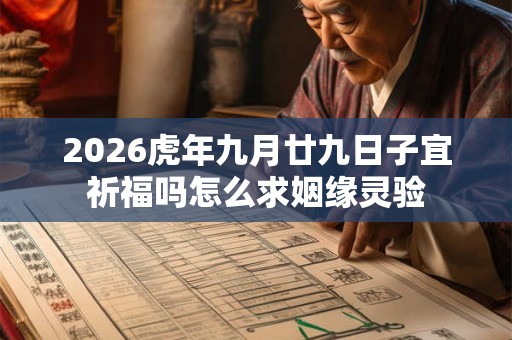 2026虎年九月廿九日子宜祈福吗怎么求姻缘灵验