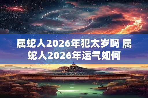 属蛇人2026年犯太岁吗 属蛇人2026年运气如何