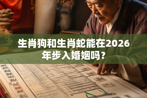 生肖狗和生肖蛇能在2026年步入婚姻吗？