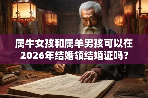 属牛女孩和属羊男孩可以在2026年结婚领结婚证吗？