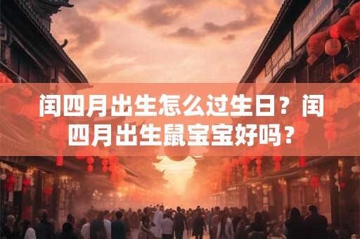 闰四月出生怎么过生日？闰四月出生鼠宝宝好吗？