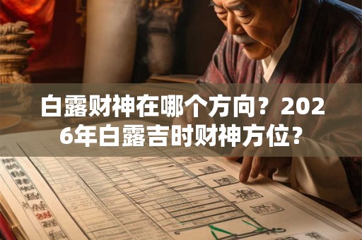 白露财神在哪个方向？2026年白露吉时财神方位？