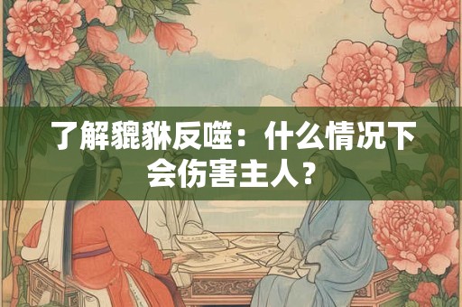 了解貔貅反噬：什么情况下会伤害主人？