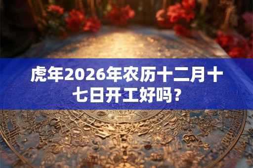 虎年2026年农历十二月十七日开工好吗？