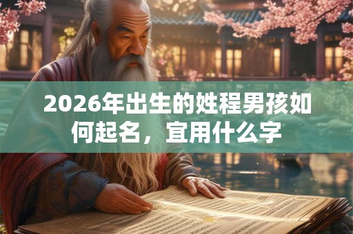 2026年出生的姓程男孩如何起名，宜用什么字