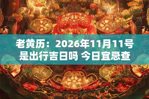 老黄历：2026年11月11号是出行吉日吗 今日宜忌查询