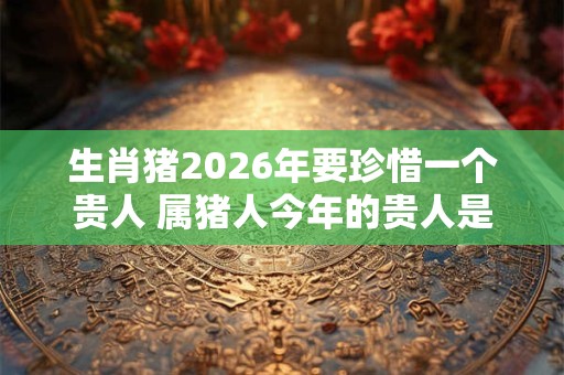 生肖猪2026年要珍惜一个贵人 属猪人今年的贵人是谁