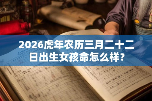 2026虎年农历三月二十二日出生女孩命怎么样？