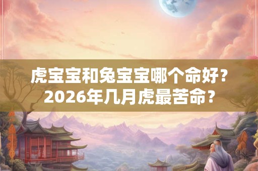 虎宝宝和兔宝宝哪个命好？2026年几月虎最苦命？
