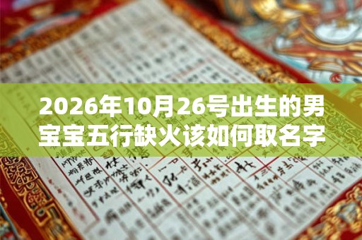 2026年10月26号出生的男宝宝五行缺火该如何取名字