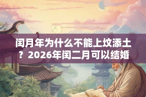 闰月年为什么不能上坟添土？2026年闰二月可以结婚吗？