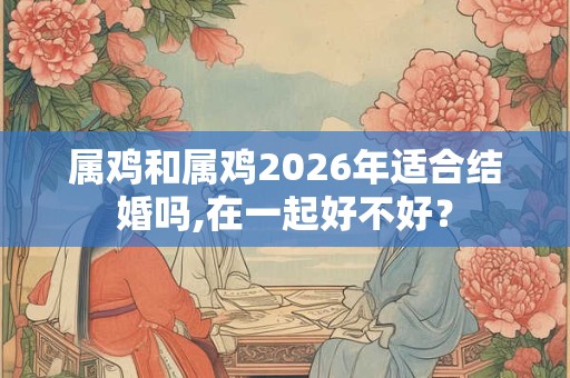 属鸡和属鸡2026年适合结婚吗,在一起好不好？