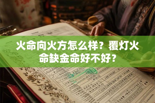 火命向火方怎么样？覆灯火命缺金命好不好？