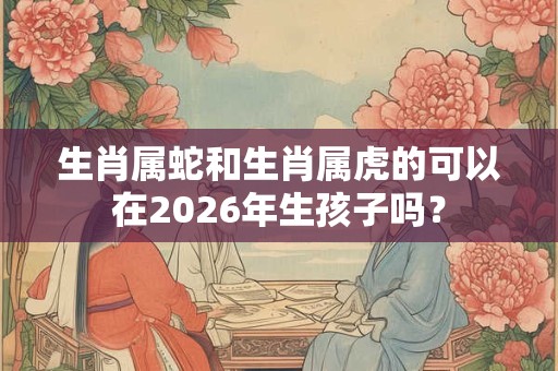 生肖属蛇和生肖属虎的可以在2026年生孩子吗？