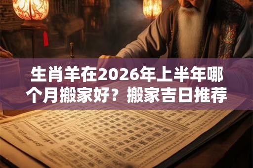 生肖羊在2026年上半年哪个月搬家好？搬家吉日推荐