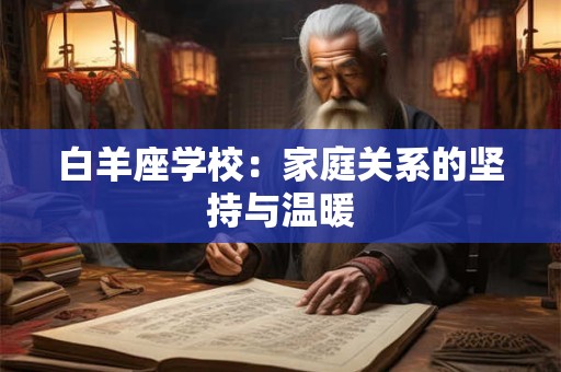 白羊座学校：家庭关系的坚持与温暖