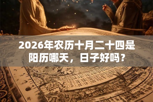 2026年农历十月二十四是阳历哪天，日子好吗？