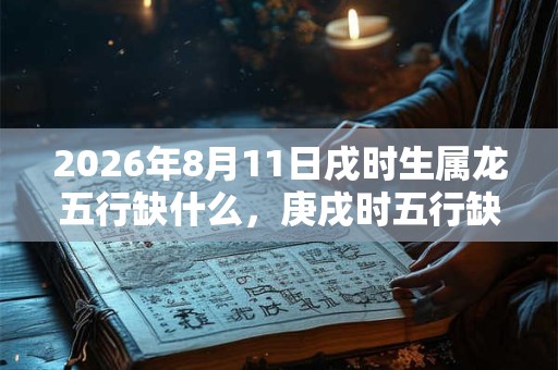 2026年8月11日戌时生属龙五行缺什么，庚戌时五行缺什么