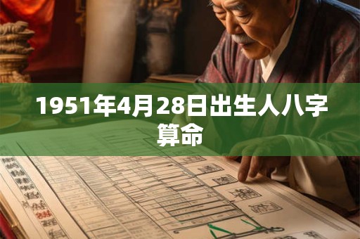 1951年4月28日出生人八字算命