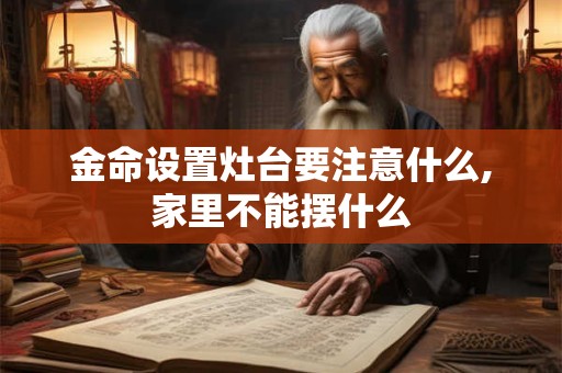 金命设置灶台要注意什么,家里不能摆什么