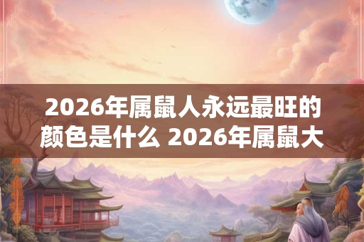 2026年属鼠人永远最旺的颜色是什么 2026年属鼠大忌颜色