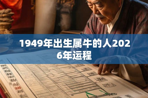 1949年出生属牛的人2026年运程