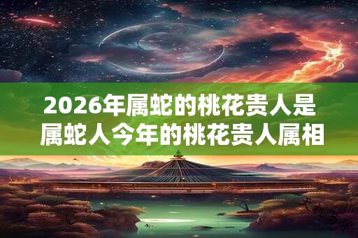 2026年属蛇的桃花贵人是 属蛇人今年的桃花贵人属相