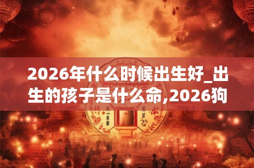 2026年什么时候出生好_出生的孩子是什么命,2026狗年宝宝命运