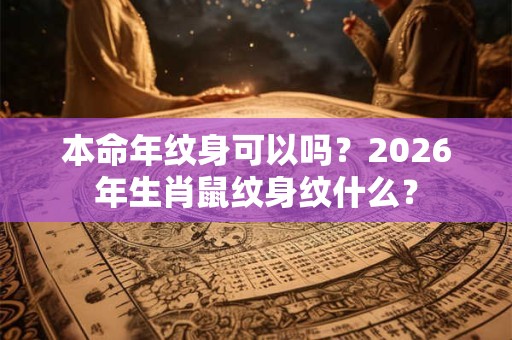 本命年纹身可以吗？2026年生肖鼠纹身纹什么？
