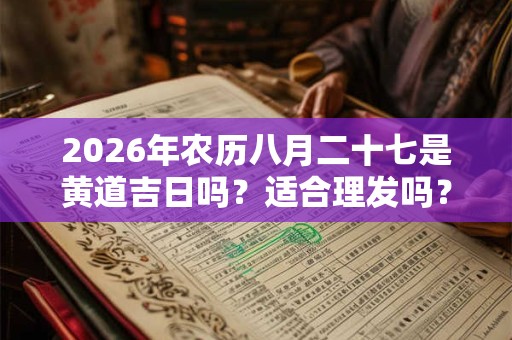 2026年农历八月二十七是黄道吉日吗？适合理发吗？