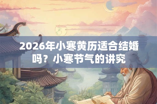 2026年小寒黄历适合结婚吗？小寒节气的讲究