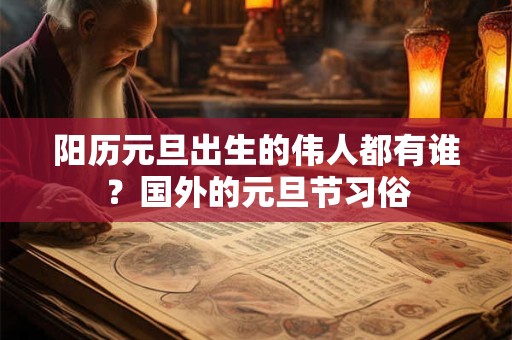 阳历元旦出生的伟人都有谁？国外的元旦节习俗