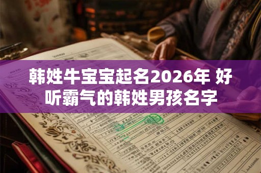 韩姓牛宝宝起名2026年 好听霸气的韩姓男孩名字