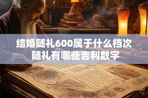 结婚随礼600属于什么档次 随礼有哪些吉利数字