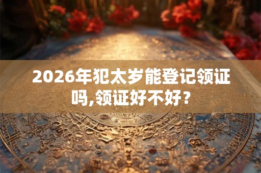 2026年犯太岁能登记领证吗,领证好不好？