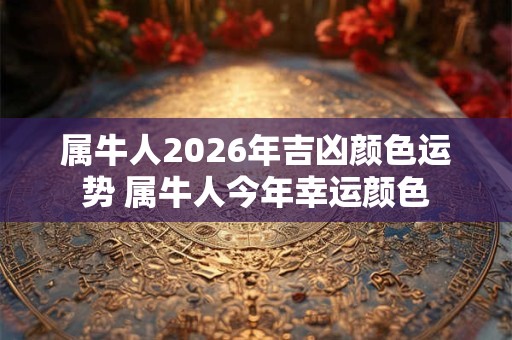 属牛人2026年吉凶颜色运势 属牛人今年幸运颜色