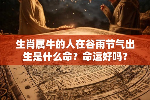 生肖属牛的人在谷雨节气出生是什么命？命运好吗？