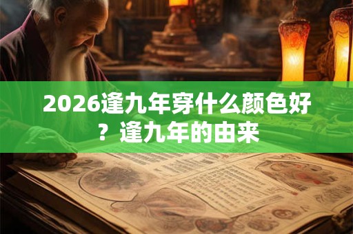 2026逢九年穿什么颜色好？逢九年的由来